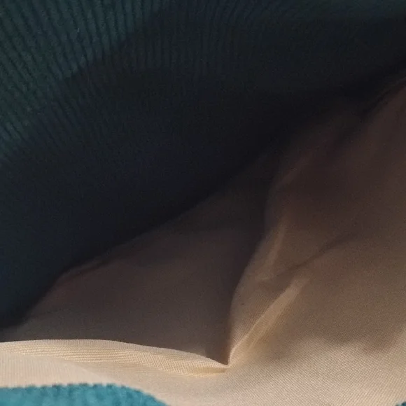 NWOT Redsinda Green Corduroy Tote with Logo Patch 😍 Stunning Forest Green 💚 - Picture 3 of 5